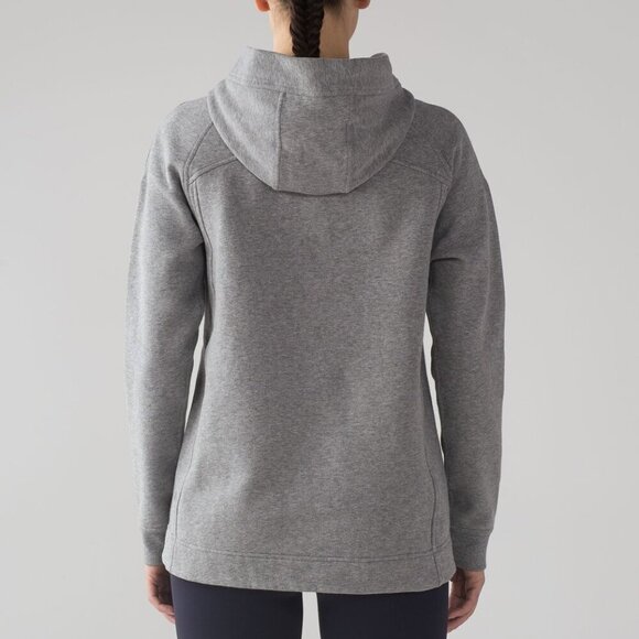 Lululemon Wind Down Pullover Heathered Medium Grey/Slate Size 10 - Picture 13 of 15